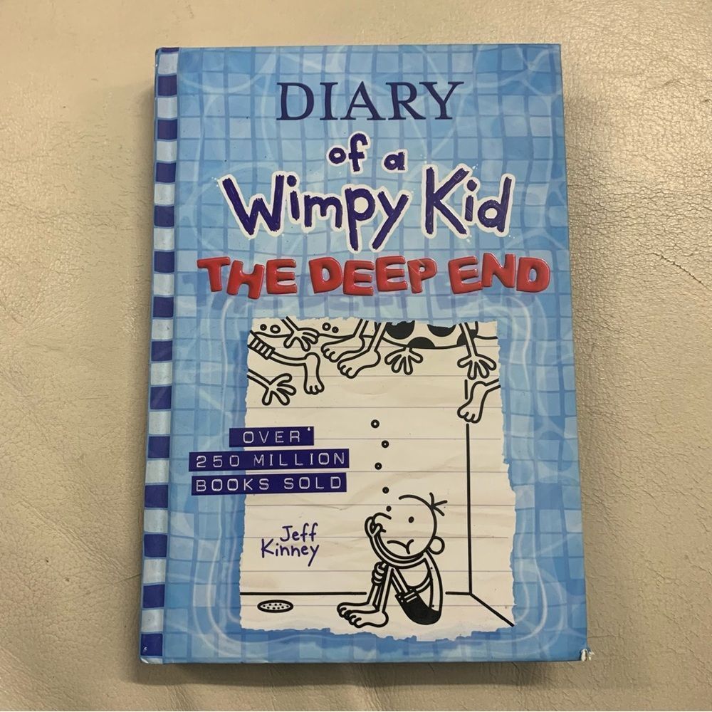 The Deep End: Diary of a Wimpy Kid Book - by Jeff Kinney (Hardcover)